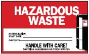 Hazardous waste label