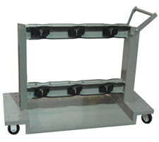 6-cylinder gas cylinder cart