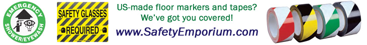 US-made floor markers and tape? We've got you covered! www.SafetyEmporium.com