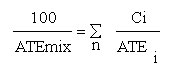 formula for ATE calculation