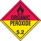 DOT organic peroxide placard