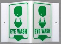 Eye Wash wall sign