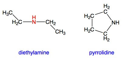 drawings of secondary amines