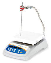 a laboratory hotplate-stirrer with temperature probe