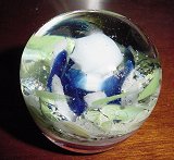 colorful glass paperweight