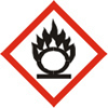 flame over circle pictogram