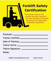 Training card