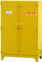 Flammable solvent storaget cabinet