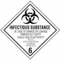 DOT infectious label