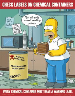 Homer Simpson Chemical Safety