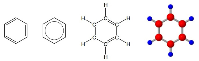 Cartoon Draw A Three Dimensional Sketch Benzene for Kids