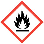 GHS burning flame pictogram