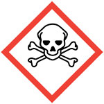 skull and crossbones poison/toxic GHS pictogram