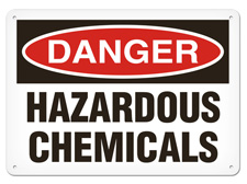 Danger: Hazardous Chemicals sign