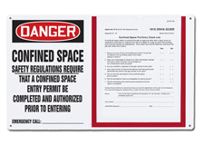 Confined space permit center