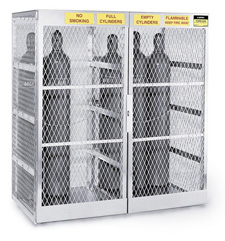 gas cylinder storage locker