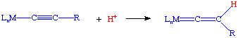 attack at beta carbon