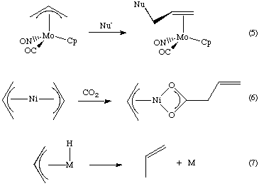 some examples of allyl reactions