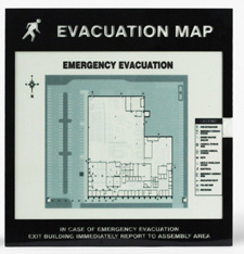 Evacuation Map Insert Holder