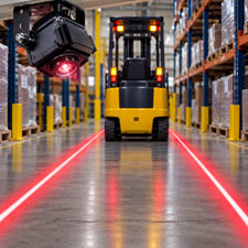 Laser Line Projector for Warehouse Aisles, Routes, Boundaries
