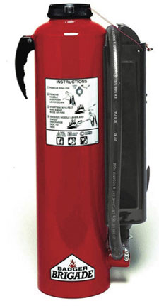 Badger Brigade cartridge-operated fire extinguisher